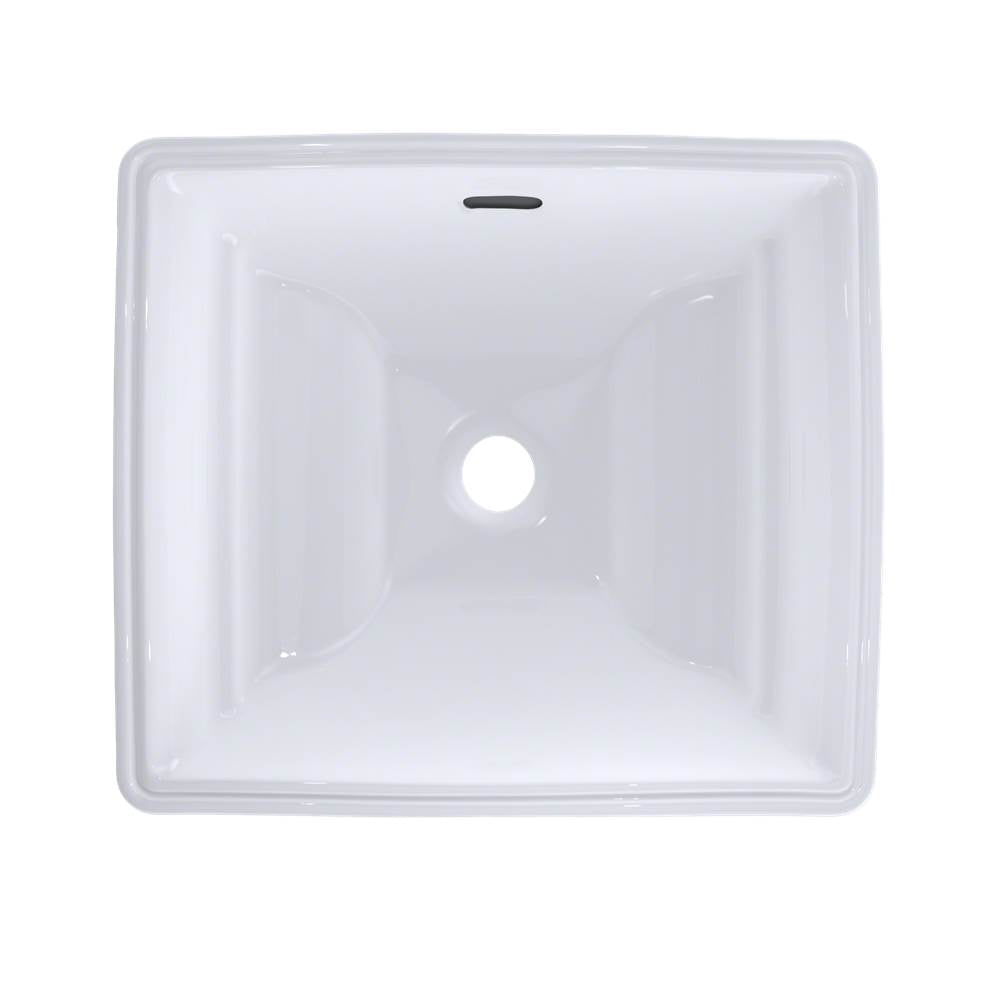 Toto Aimes Rectangular Undermount Bathroom Sink With Cefiontect, Cotton White