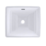 Toto Aimes Rectangular Undermount Bathroom Sink With Cefiontect, Cotton White