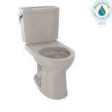 TOTO - Toto Drake II 1G Two-Piece Round 1.0 Gpf Universal Height Toilet With Cefiontect, Bone - Bone