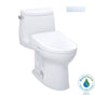 TOTO - TOTO WASHLET plus UltraMax II 1G One-Piece Elongated 1.0 GPF Toilet with Auto Flush WASHLET plus S7A Contemporary Bidet Seat, Cotton White - MW6044736CUFGANo.01 - Cotton White