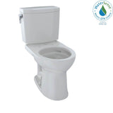 TOTO - Toto Drake II 1G Two-Piece Round 1.0 Gpf Universal Height Toilet With Cefiontect, Colonial White - Colonial White