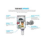 Toto Ecopower Touchless 1.0 Gpf Toilet Flushometer Valve, Polished Chrome