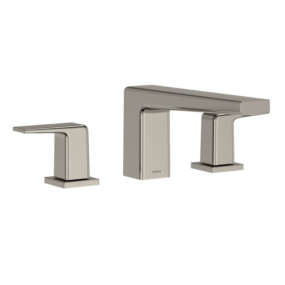 Toto Gb Series 1.2 Gpm Two Handle Widespread Bathroom Sink Faucet With Drain Assembly, Brushed Nickel