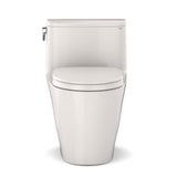 TOTO Nexus One-Piece Elongated 1.28 GPF Universal Height Toilet with CEFIONTECT and SS124 SoftClose Seat, WASHLET+ Ready, Cotton White