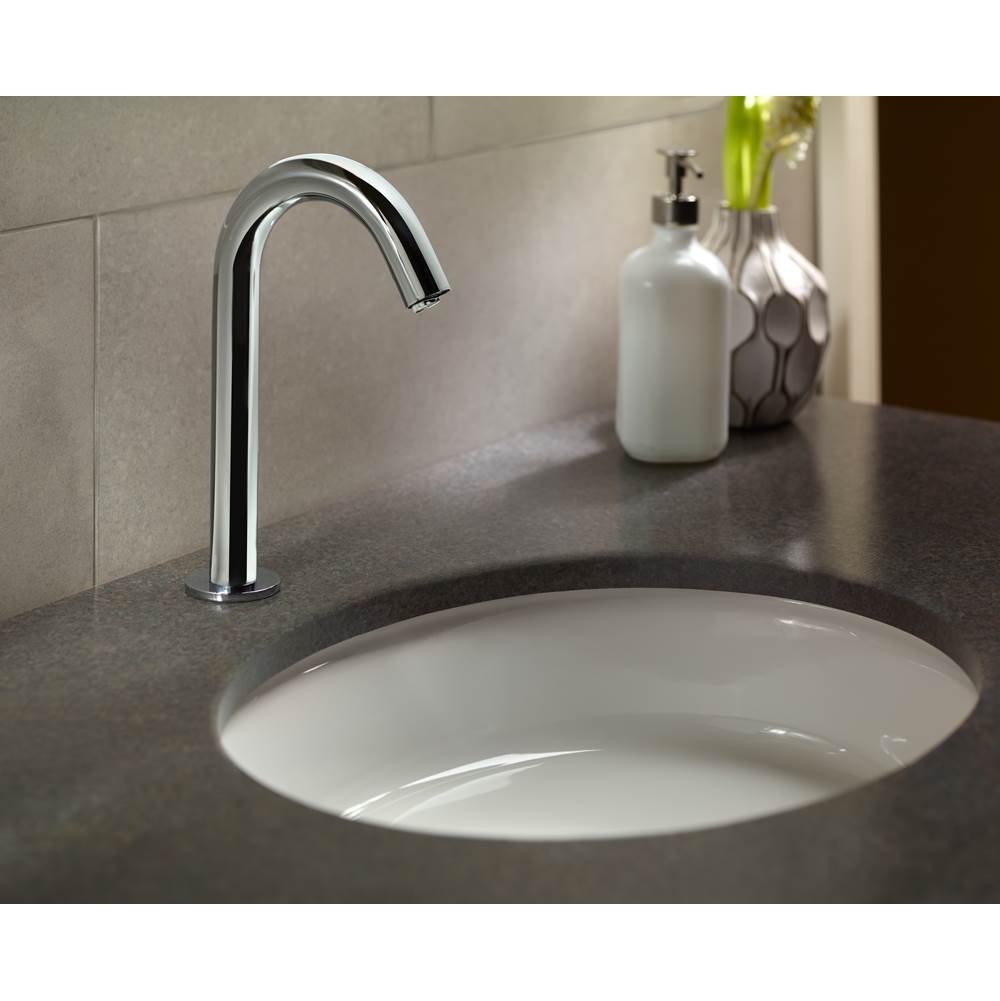 Toto Helix M Ecopower 0.35 Gpm Electronic Touchless Sensor Bathroom Faucet With Thermostatic Mixing Valve, Polished Chrome