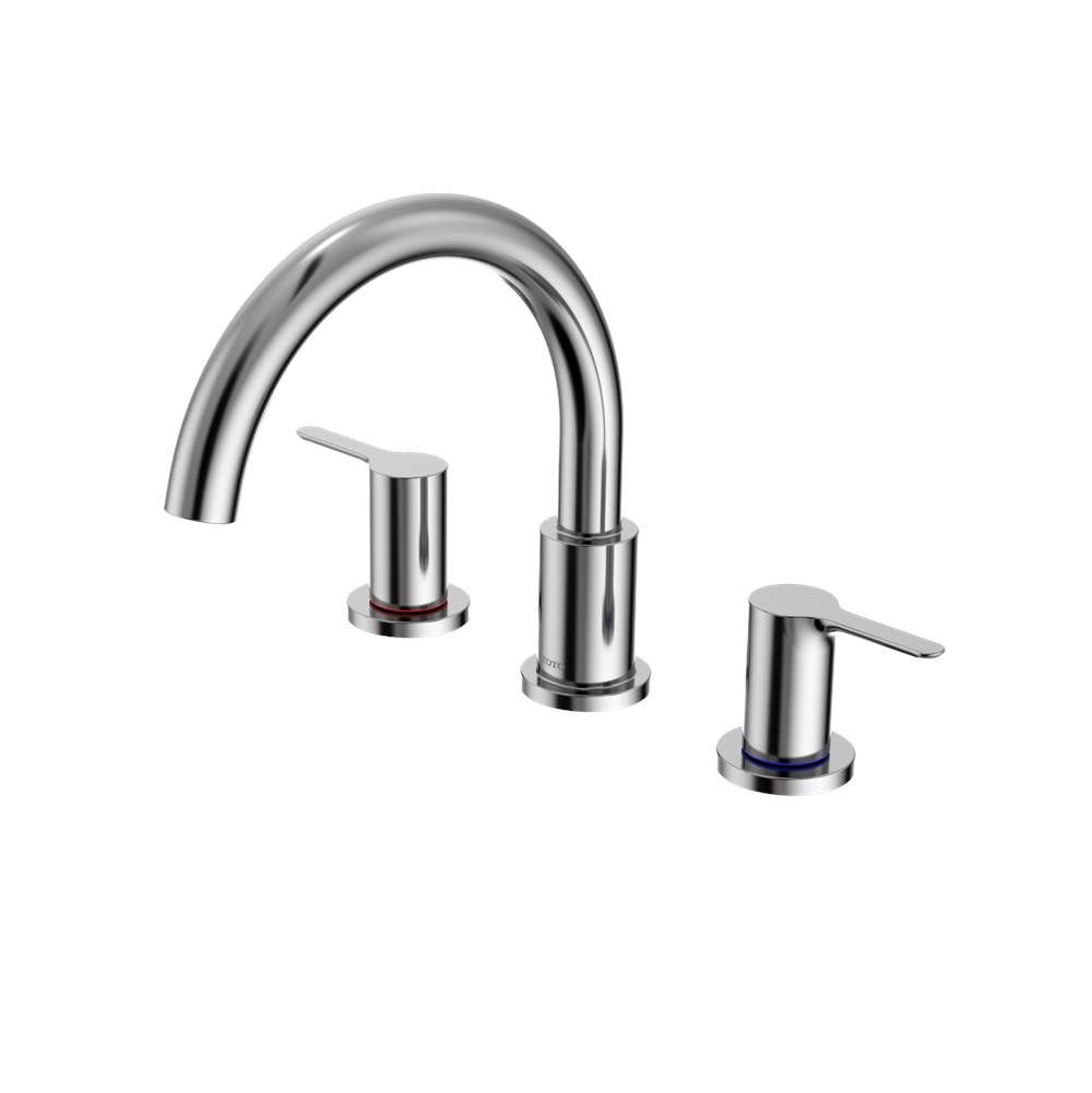 Toto Lb Two-Handle Deck-Mount Roman Tub Filler Trim, Polished Chrome