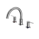 Toto Lb Two-Handle Deck-Mount Roman Tub Filler Trim, Polished Chrome