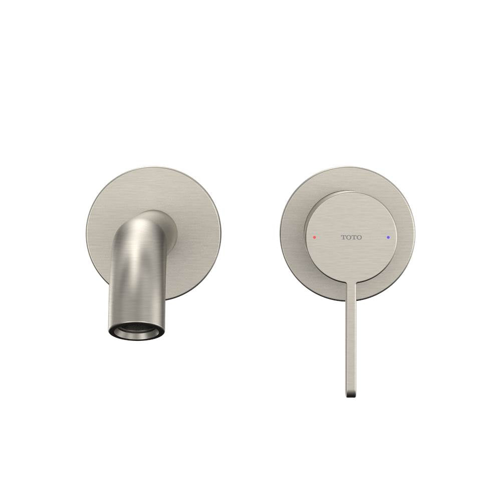 Toto Gf 1.2 Gpm Wall-Mount Single-Handle Long Bathroom Faucet With Comfort Glide Technology, Brushed Nickel