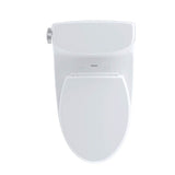 TOTO Carolina II One-Piece Elongated 1.28 GPF Universal Height Skirted Toilet with CeFiONtectE, Cotton White