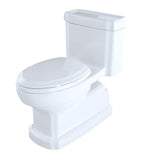 TOTO Eco Guinevere Elongated 1.28 GPF Universal Height Skirted Toilet with SoftClose Seat, Ebony