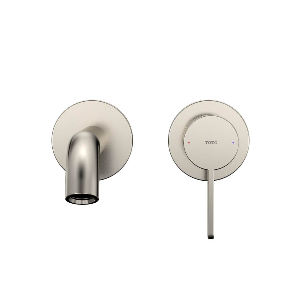 Toto Gf 1.2 Gpm Wall-Mount Single-Handle Long Bathroom Faucet With Comfort Glide Technology, Brushed Nickel
