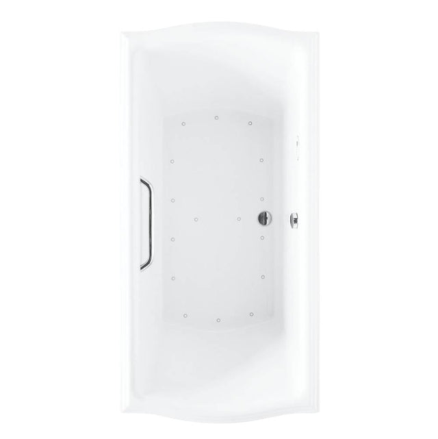 TOTO - Acrylic Airbath Clayton 6032 Cotton Cp Grab Bar R Blower - Cotton White