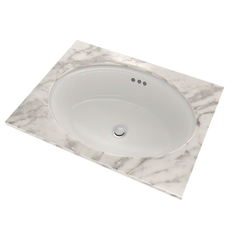 Toto Dartmouth 18-3/4'' X 13-3/4'' Oval Undermount Bathroom Sink, Cotton White