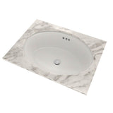 Toto Dartmouth 18-3/4'' X 13-3/4'' Oval Undermount Bathroom Sink, Cotton White