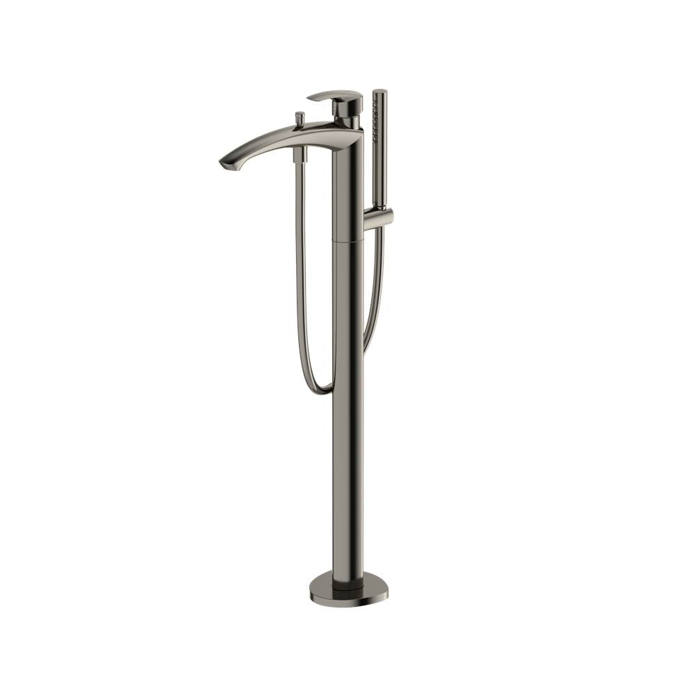 Toto Gm Single-Handle Free Standing Tub Filler With Handshower, Brushed Nickel