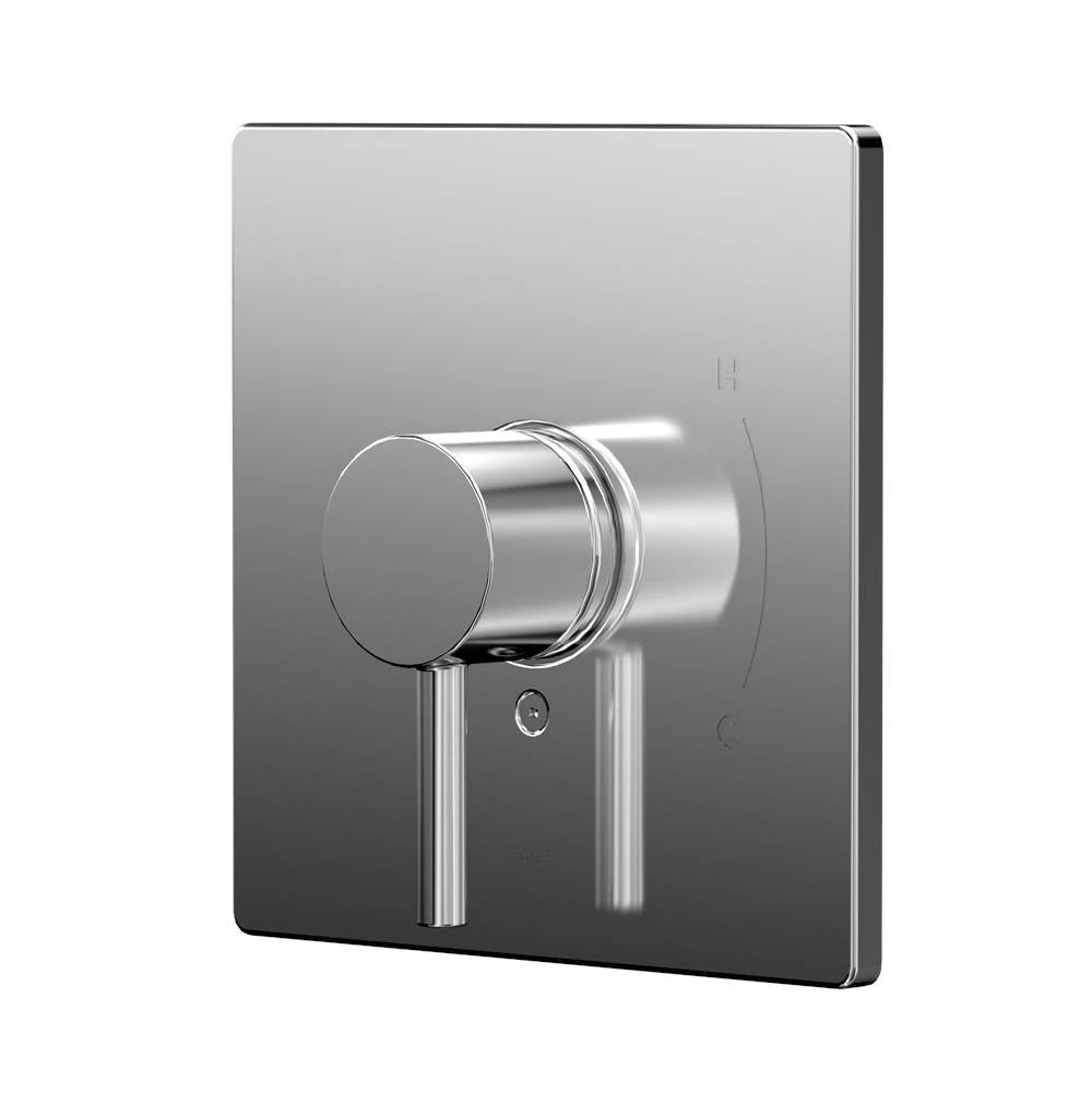TOTO - Toto Square Pressure Balance Valve Shower Trim, Polished Chrome - Polished Chrome