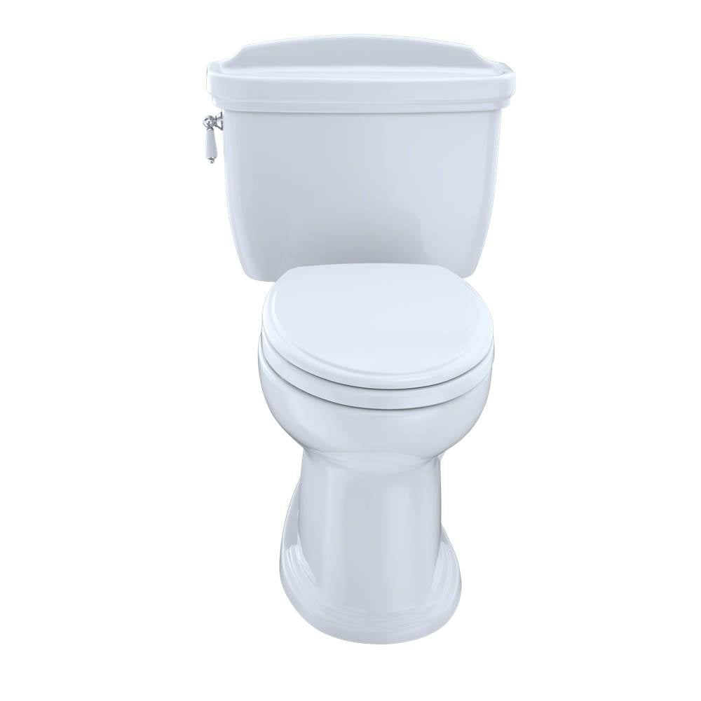 Toto Eco Dartmouth Two-Piece Elongated 1.28 Gpf Universal Height Toilet, Cotton White