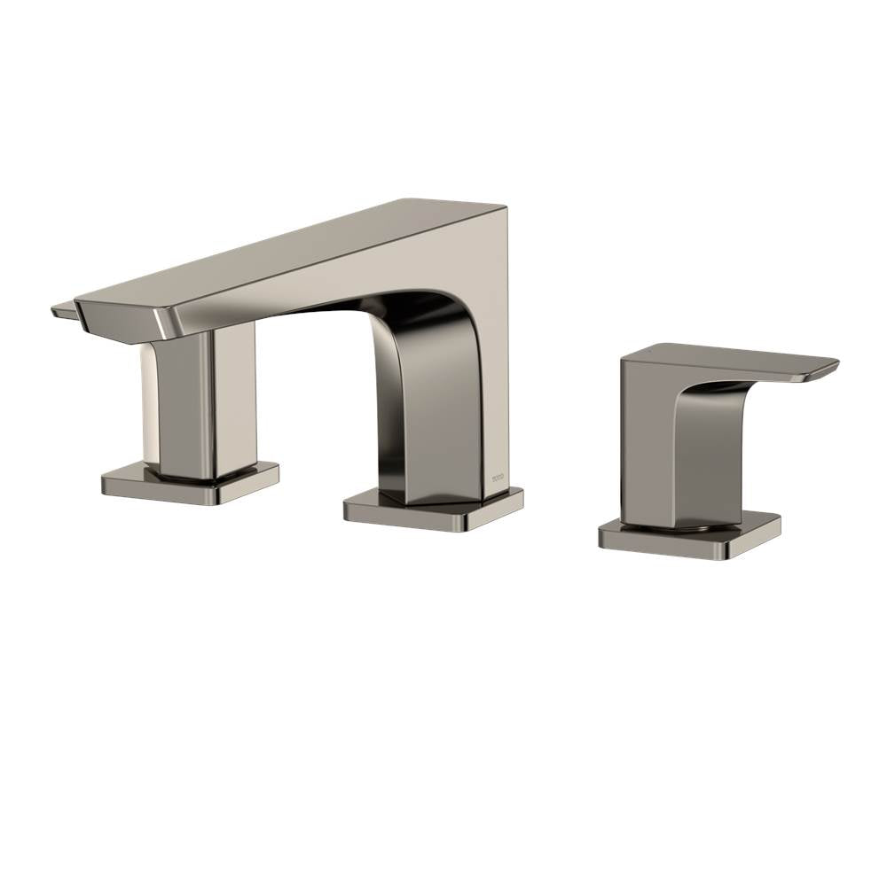 Toto Ge Two-Handle Deck-Mount Roman Tub Filler Trim, Brushed Nickel