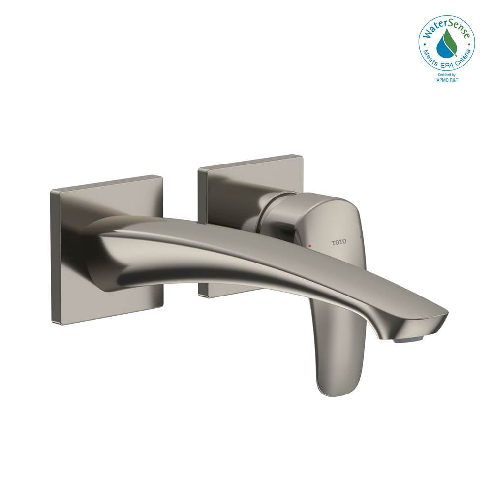 TOTO - Toto Gm 1.2 Gpm Wall-Mount Single-Handle Long Bathroom Faucet With Comfort Glide Technology, Polished Nickel - Polished Nickel