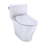 TOTO Nexus One-Piece Elongated 1.28 GPF Universal Height Toilet with CEFIONTECT and SS234 SoftClose Seat, WASHLET+ Ready, Cotton White