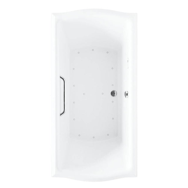TOTO - Acrylic Airbath Clayton 7236 Cotton Cp Grab Bar L Blower - Cotton White
