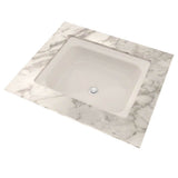 Toto Guinevere Rectangular Undermount Bathroom Sink With Cefiontect, Cotton White