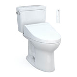 TOTO - Toto Drake Washlet+ Two-Piece Elongated 1.6 Gpf Tornado Flush Toilet With C5 Bidet Seat, Cotton White - Cotton White
