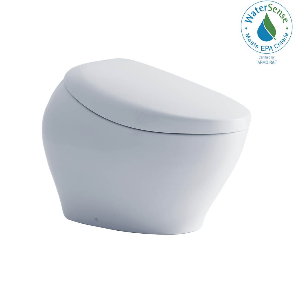 TOTO - TOTO NEOREST NX1 Dual Flush 1.0 or 0.8 GPF Toilet with Integrated Bidet Seat, EWATER plus - Cotton White - MS902CUMFGNo.01 - Cotton White