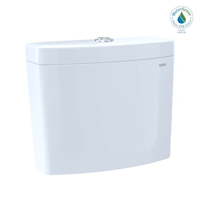 TOTO - Aquia IV Dual Flush 1.28 and 0.8 GPF Toilet Tank Only with WASHLET+ Auto Flush Compatibility, Cotton White - Cotton