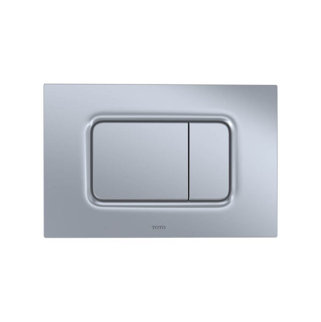 TOTO - Toto Dual Flush Rectangle Push Button Plate For Select Duofit In-Wall Tank Unit, Matte Silver - Matte Silver