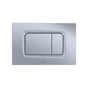 TOTO - Toto Dual Flush Rectangle Push Button Plate For Select Duofit In-Wall Tank Unit, Matte Silver - Matte Silver