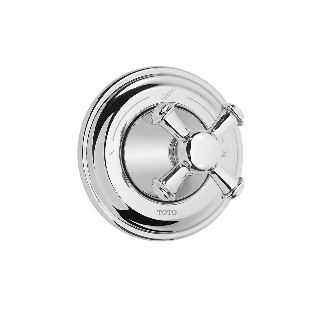 TOTO - Toto VivianE Cross Handle Two-Way Diverter Trim With Off, Polished Chrome - Polished Chrome