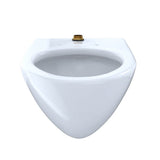 Toto Elongated Wall-Mounted Flushometer Toilet Bowl With Top Spud, Cotton White