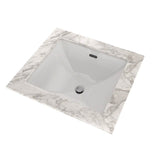 Toto Legato Rectangular Undermount Bathroom Sink With Cefiontect, Cotton White