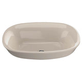 TOTO - Toto MarisE Oval Semi-Recessed Vessel Bathroom Sink With Cefiontect, Bone - Bone
