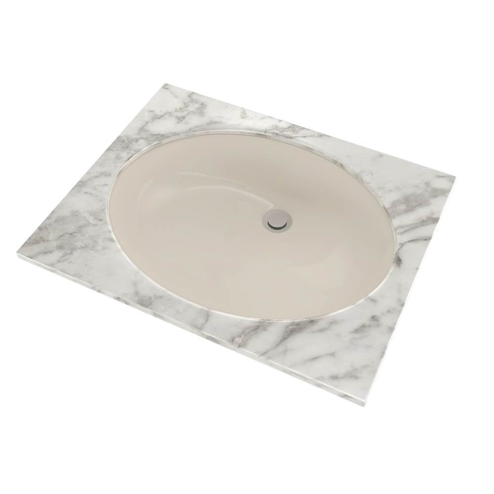 Toto Dantesca Oval Undermount Bathroom Sink With Cefiontect, Cotton White