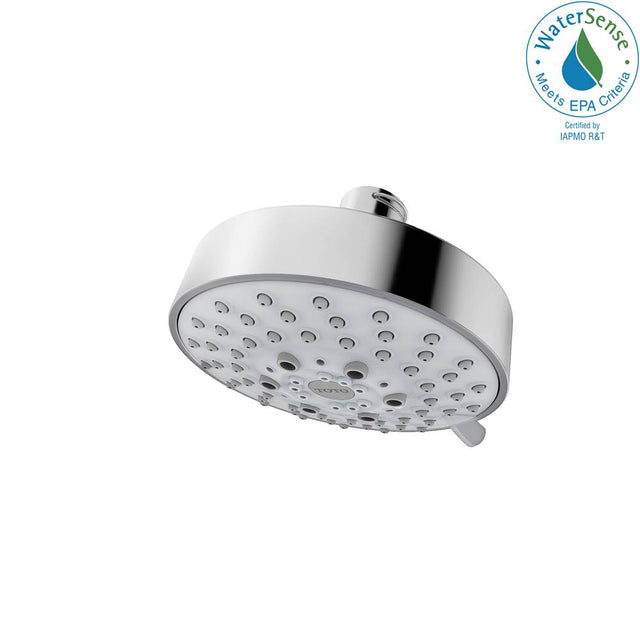 TOTO - Toto L Series 1.75 Gpm Multifunction 4 Inch Modern Round Showerhead, Polished Chrome - Polished Chrome