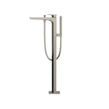 Toto Ge Single-Handle Free Standing Tub Filler With Handshower, Brushed Nickel