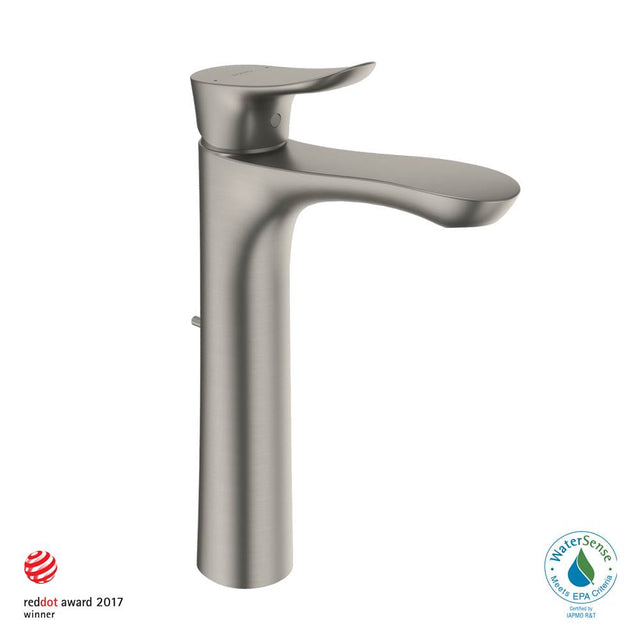 TOTO - Toto Go 1.2 Gpm Single Handle Vessel Bathroom Sink Faucet With Comfort GlideE Technology, Brushed Nickel - Brushed Nickel