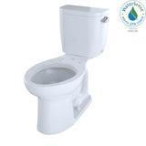 TOTO - Toto EntradaE Two-Piece Elongated 1.28 Gpf Universal Height Toilet With Right-Hand Trip Lever, Cotton White - Cotton White