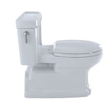 TOTO Eco Guinevere Elongated 1.28 GPF Universal Height Skirted Toilet with SoftClose Seat, Ebony
