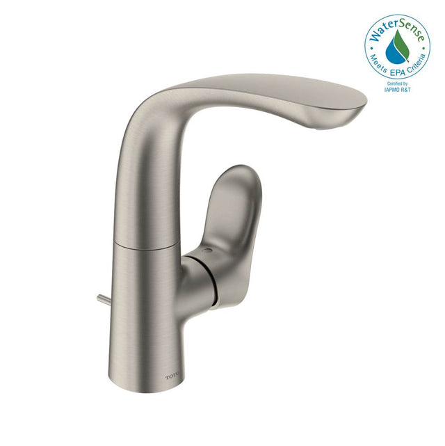 TOTO - Toto Go 1.2 Gpm Single Side-Handle Bathroom Sink Faucet With Comfort Glide Technology And Drain Assembly, Brushed Nickel - Brushed Nickel