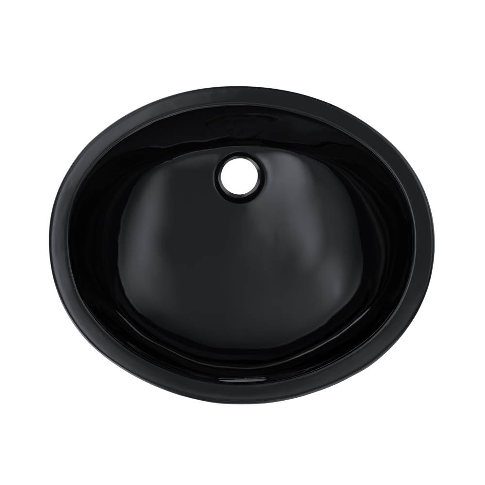 Toto Rendezvous Oval Undermount Bathroom Sink, Ebony