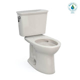 TOTO - Toto Drake Transitional Two-Piece Elongated 1.28 Gpf Universal Height Tornado Flush Toilet With Cefiontect, Sedona Beige - Sedona Beige