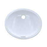 Toto Rendezvous Oval Undermount Bathroom Sink With Cefiontect, Cotton White