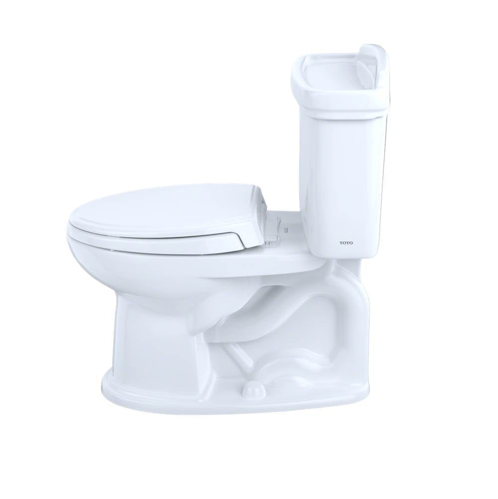 Toto Eco Dartmouth Two-Piece Elongated 1.28 Gpf Universal Height Toilet, Cotton White