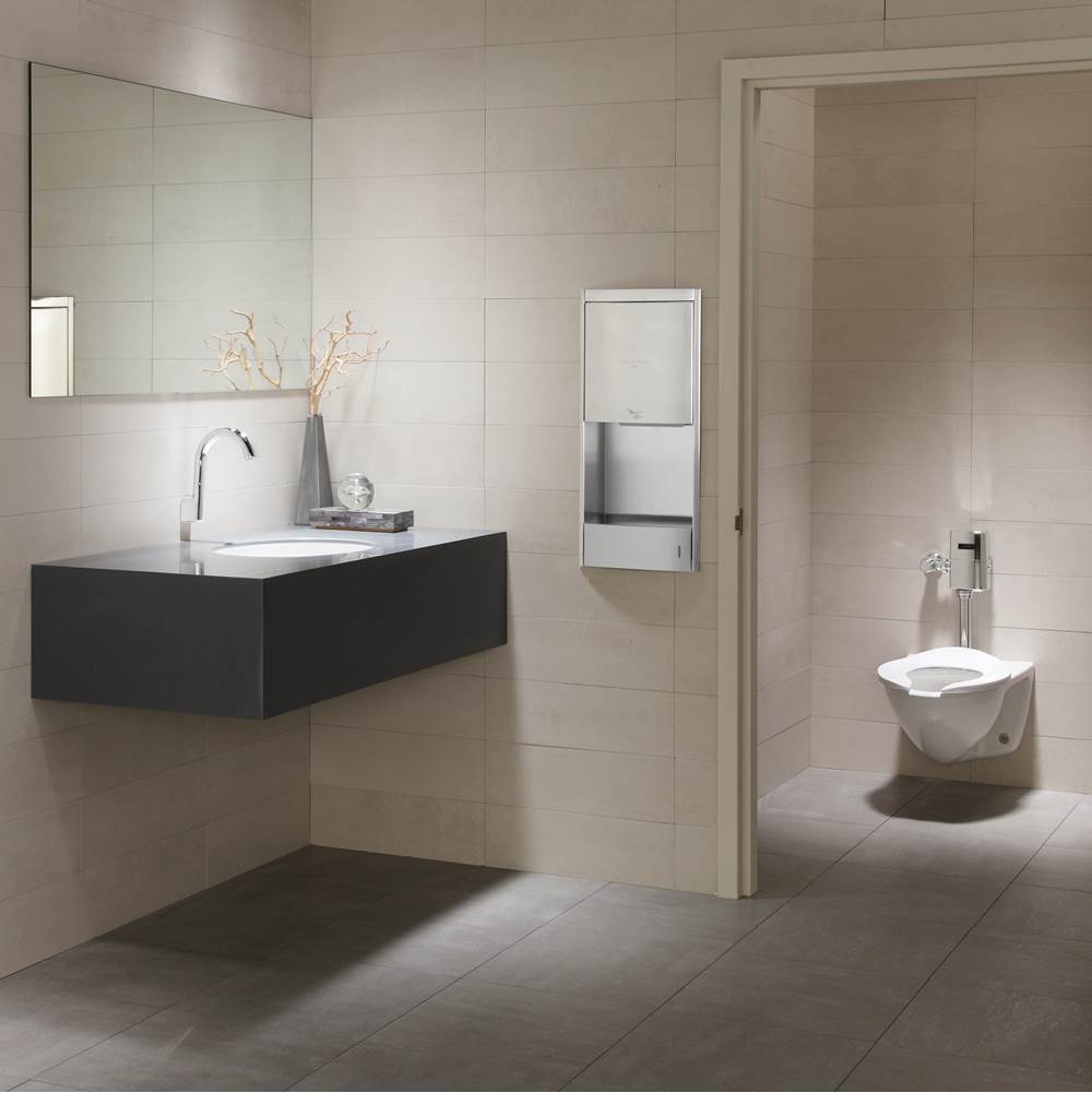 Toto Elongated Wall-Mounted Flushometer Toilet Bowl With Top Spud, Cotton White