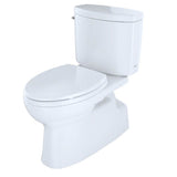 Toto Vespin II Two-Piece Elongated 1.28 Gpf Universal Height Skirted Design Toilet With Cefiontect, Cotton White