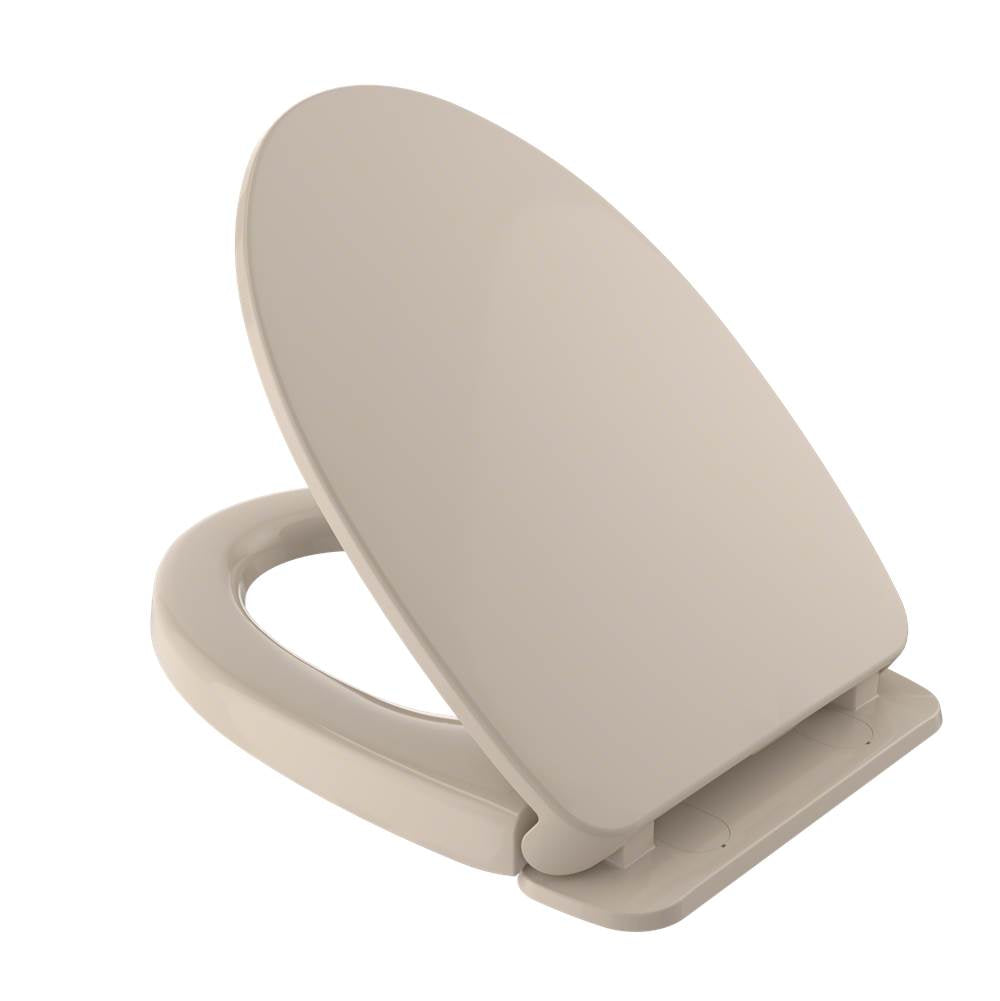 TOTO - TOTO SoftClose Slow Close Elongated Toilet Seat and Lid, Bone - Bone