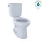 TOTO - Toto EntradaE Two-Piece Elongated 1.28 Gpf Universal Height Toilet, Cotton White - Cotton White